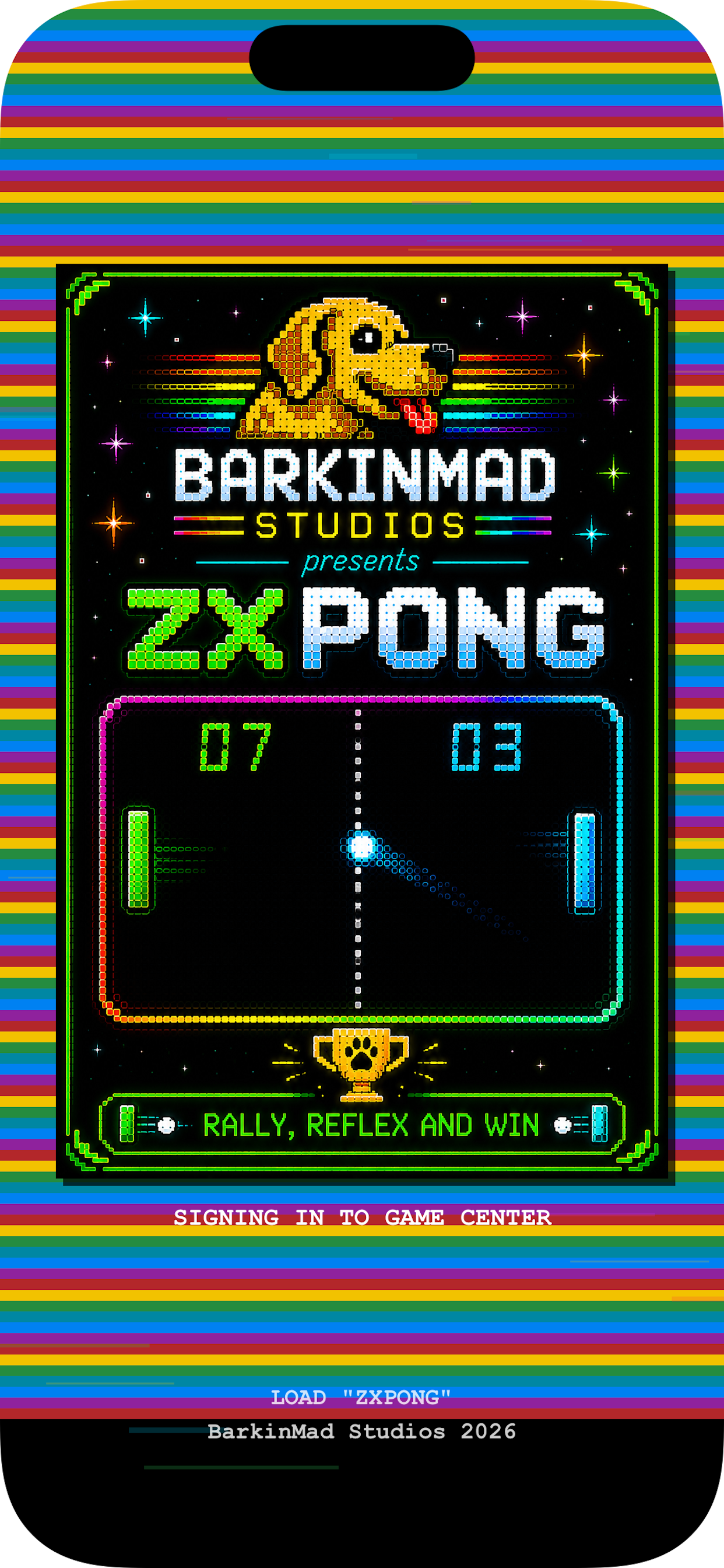 ZXPong gameplay overview