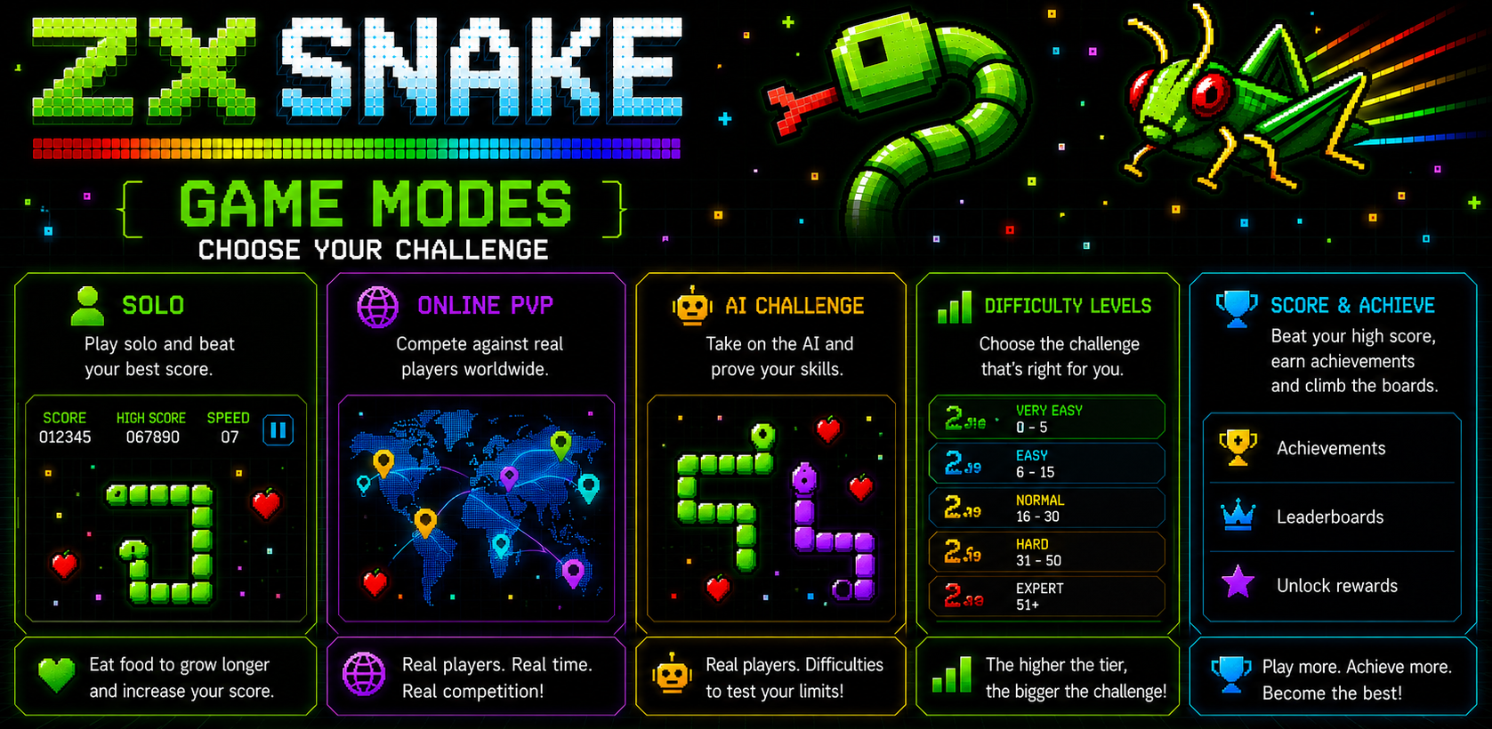 ZXSnake game modes